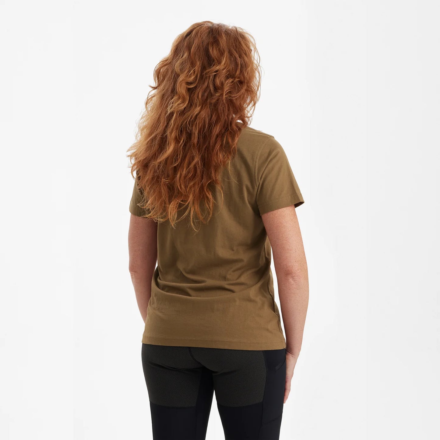 Lady T-shirt med logo - Butternut - modell bakifrån