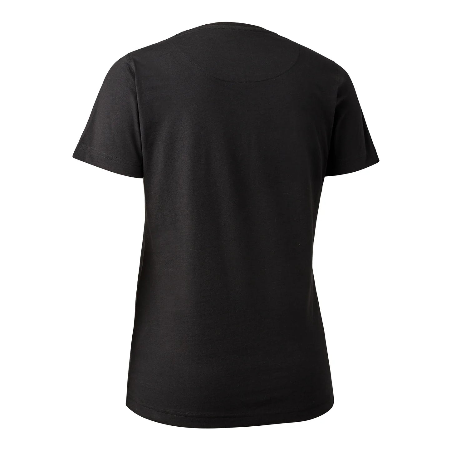 Lady T-shirt med logo - Black - bakifrån