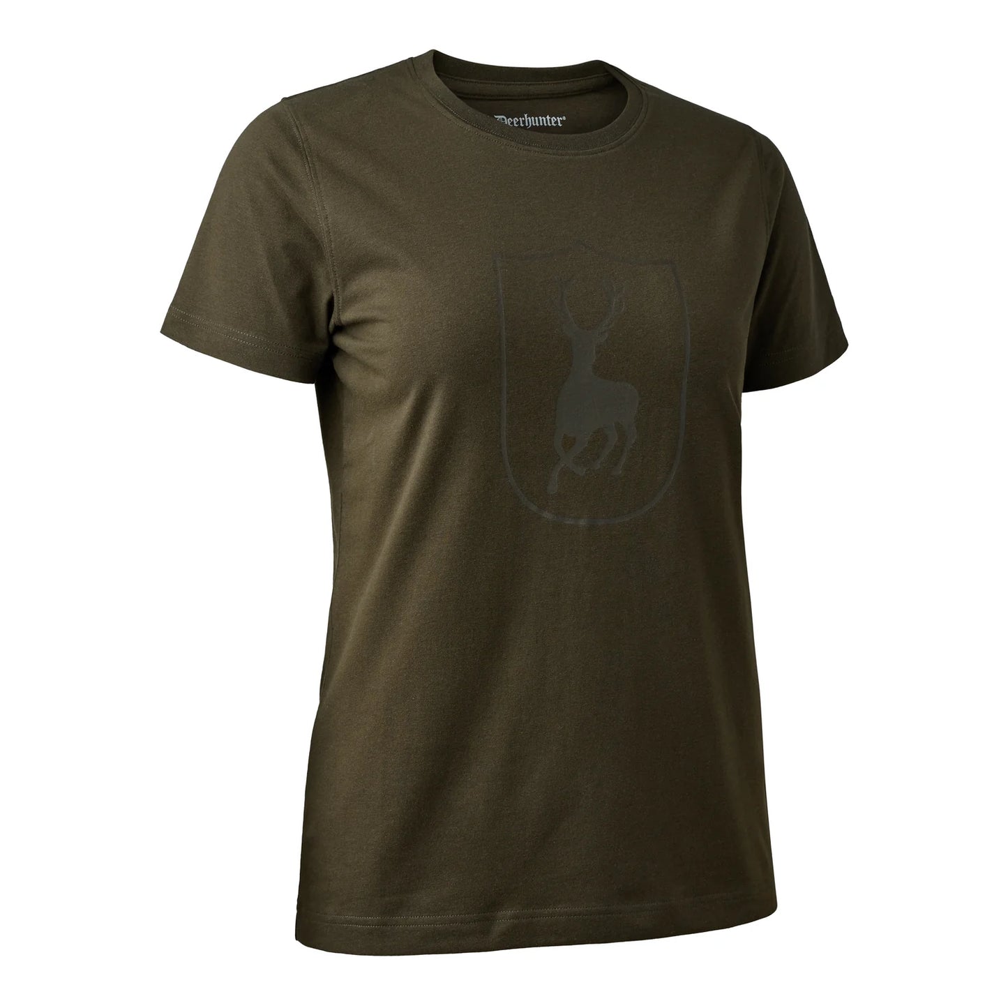 Lady T-shirt med logo - Fallen Leaf - framifrån