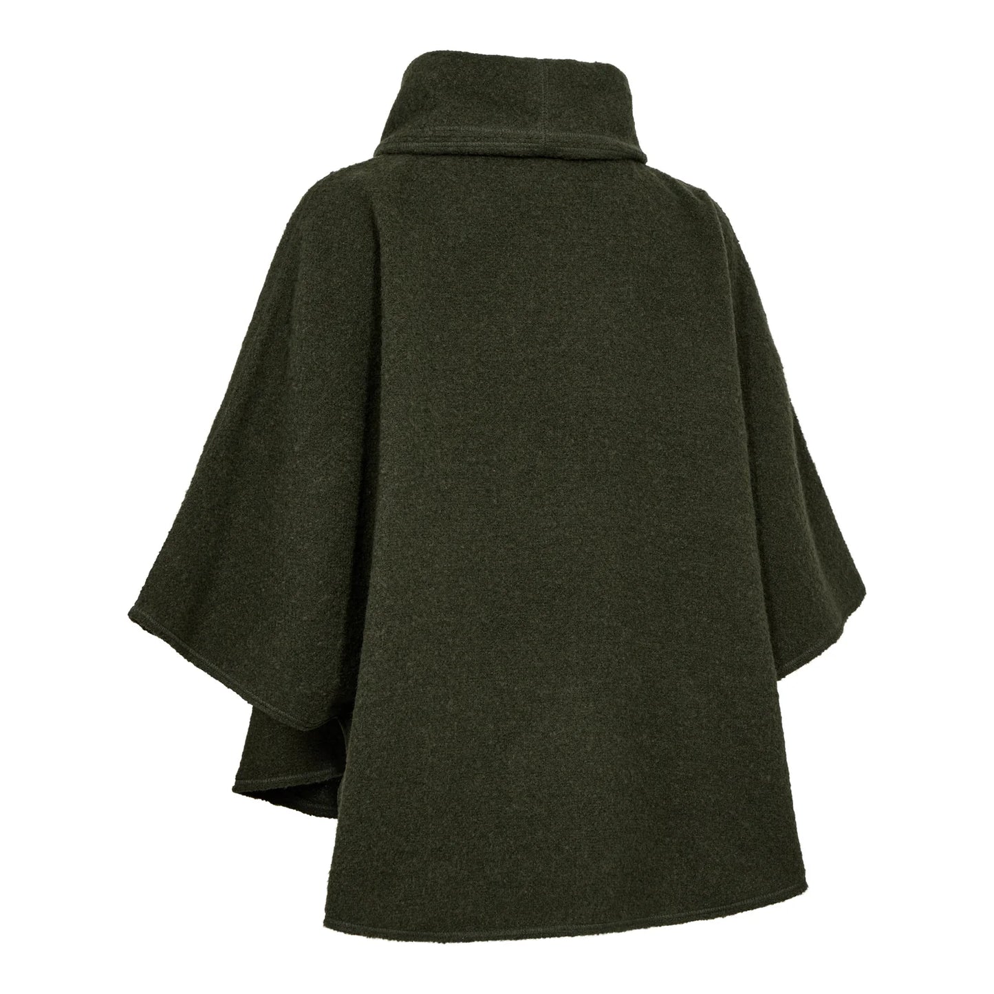 Lady Wilder Poncho - Loden Wood - bakifrån