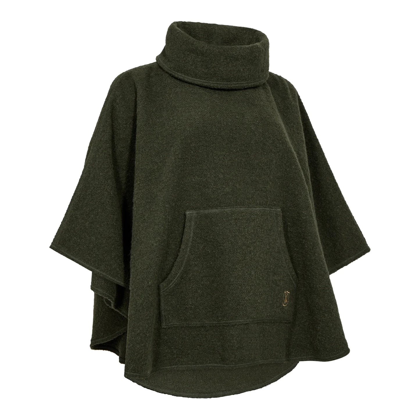 Lady Wilder Poncho - Loden Wood - framifrån