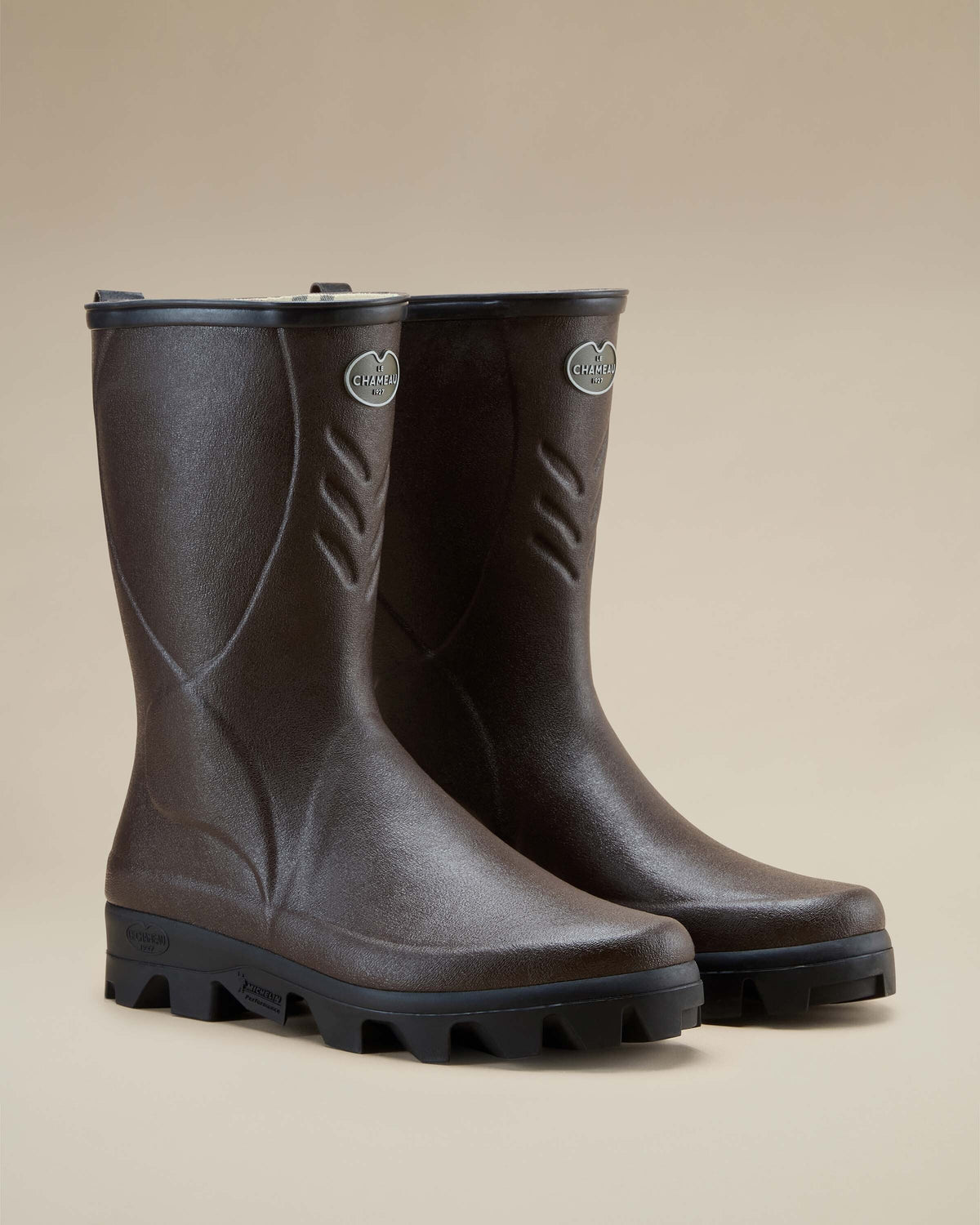 Men's Cérès Jersey Lined Low Boot - Marron Foncé