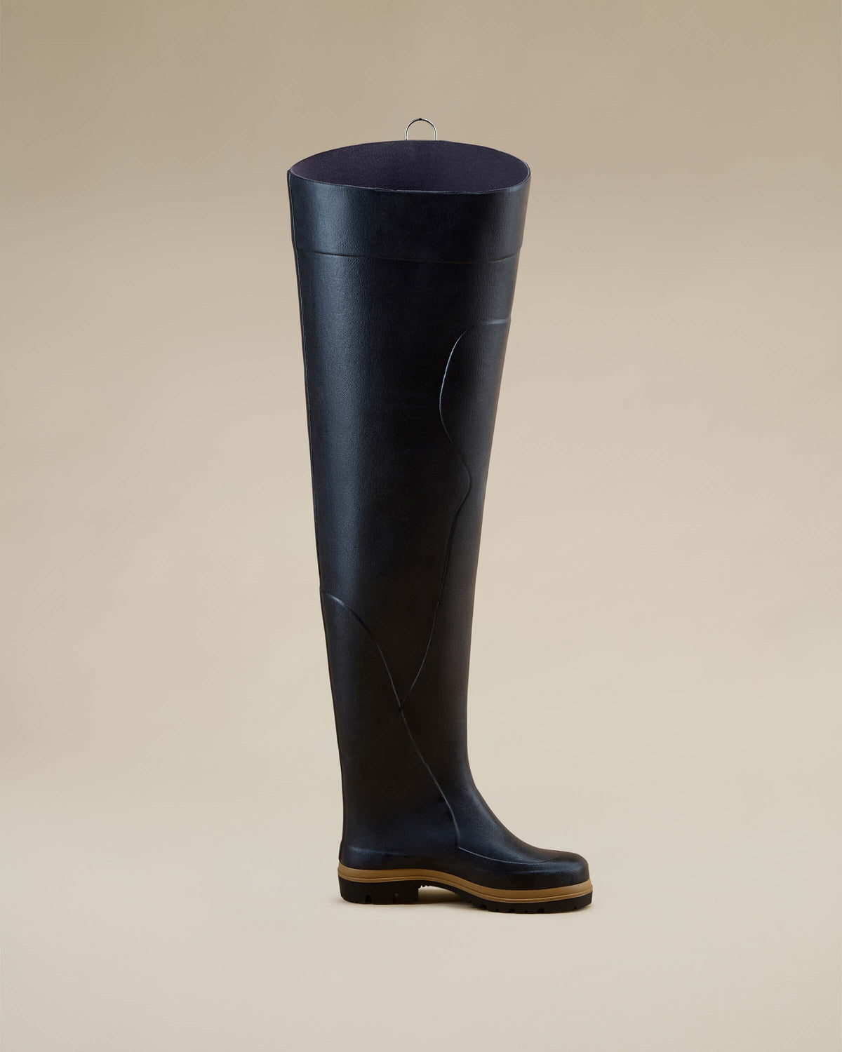 Men's Océane Ponti Lined Thigh Boot - Noir