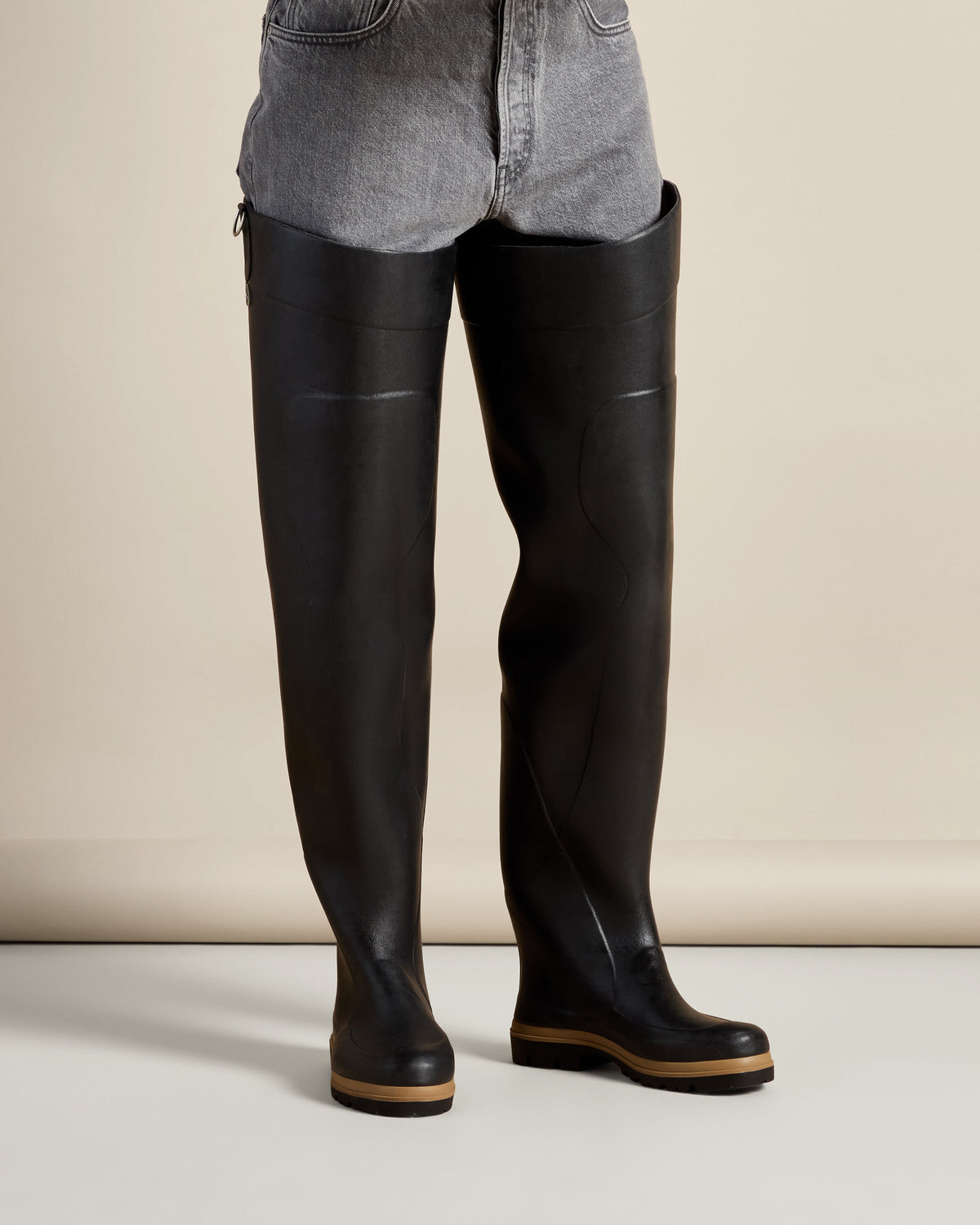 Men's Océane Ponti Lined Thigh Boot - Noir