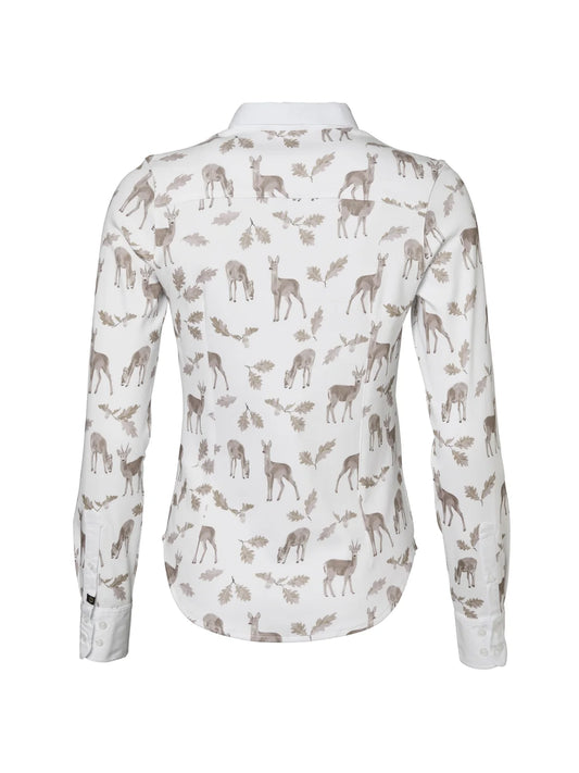Leslie Half Placket Jersey Shirt Women - Oh Deer Pink - 2