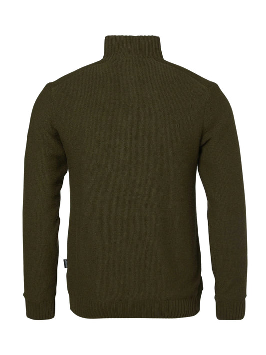 Loxley Windblocker Wool Pullover Men - Forest Green - 2