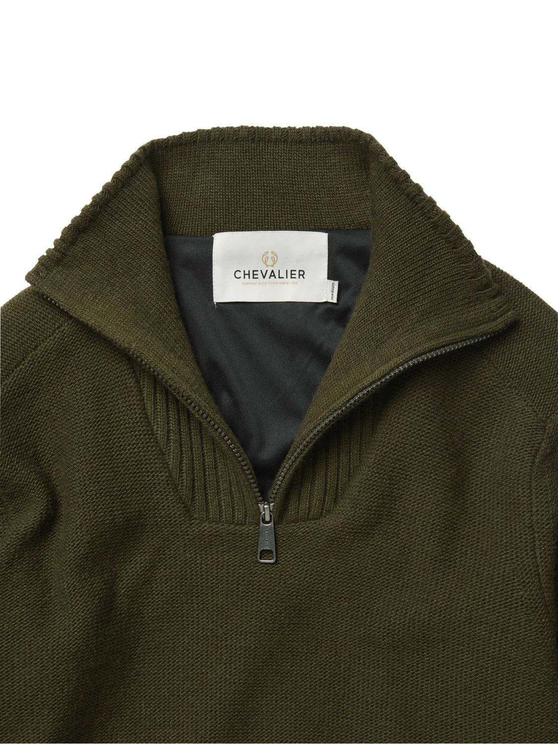 Loxley Windblocker Wool Pullover Men - Forest Green - 3