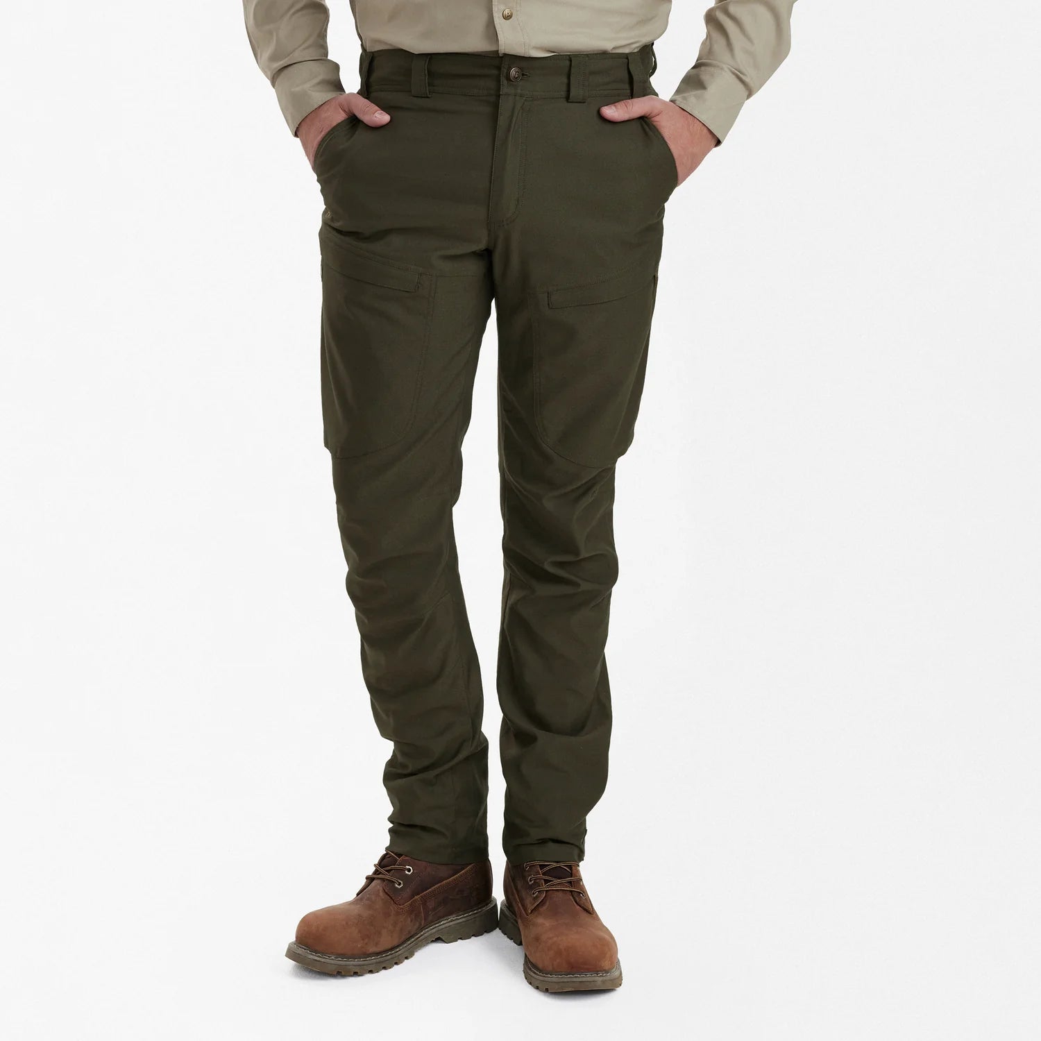 Matobo Byxor - Forest Green - modell framifrån