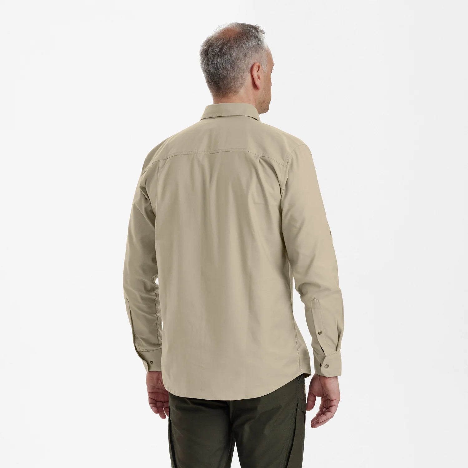 Matobo Skjorta - Beige - modell bakifrån