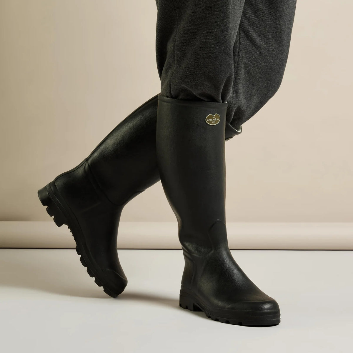 Men's Saint-Hubert Leather Lined Boot - Noir