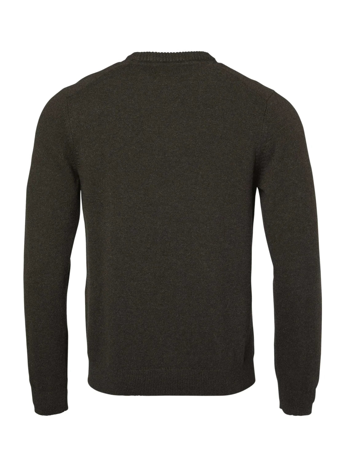Milford O-Neck Wool Pullover Men - Antler Brown - 2