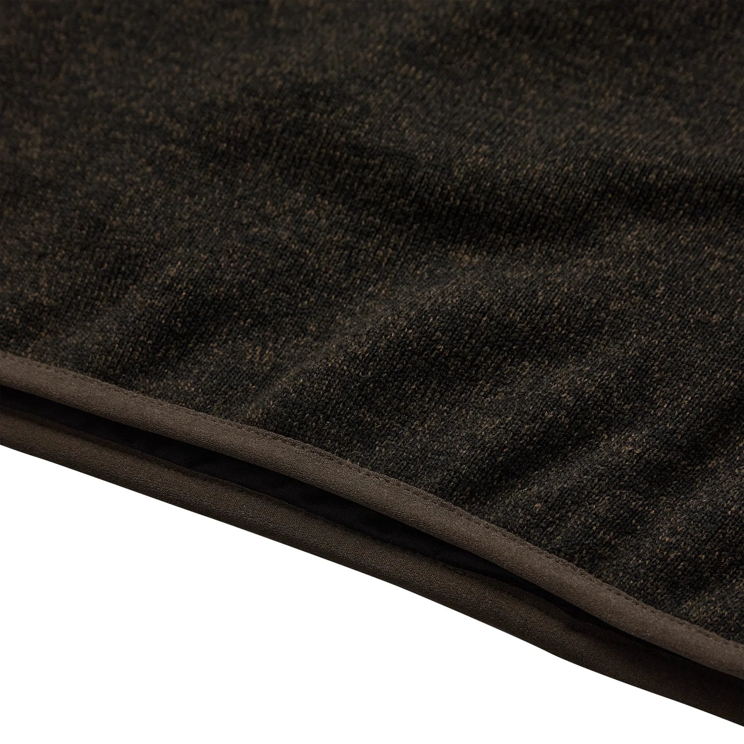 Moor Stickad Jacka - Brown Leaf - detalj