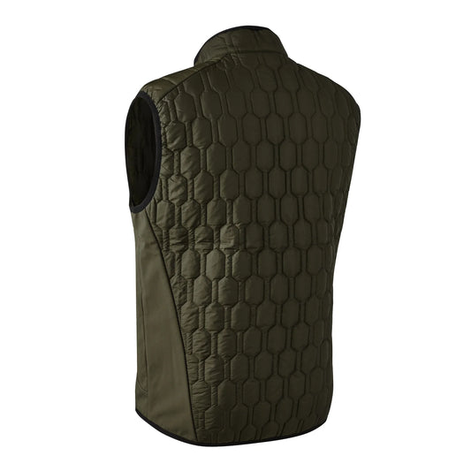 Mossdale Quiltväst - Forest Green - bakifrån