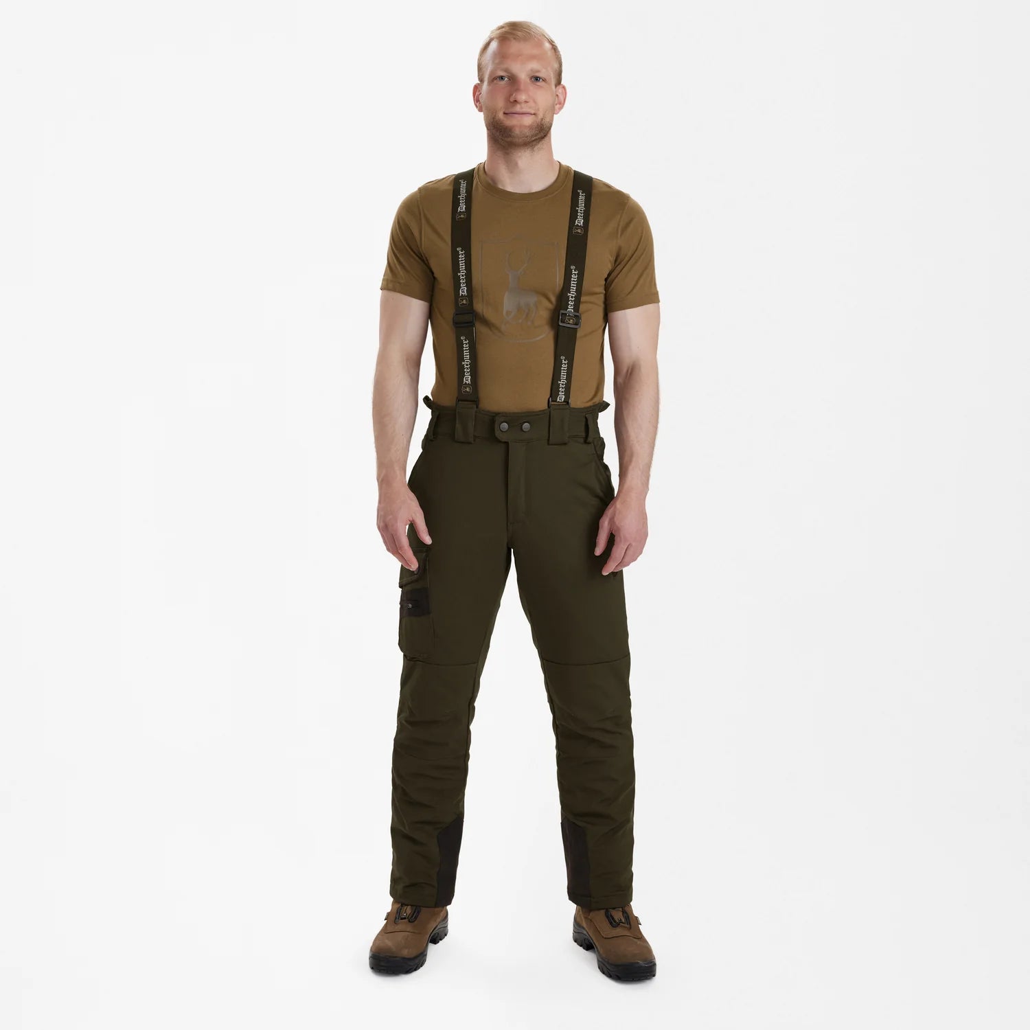 Muflon Byxor - Art Green - modell framifrån