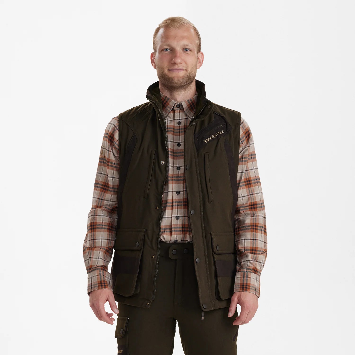 Muflon Extreme Väst - Wood - modell framifrån