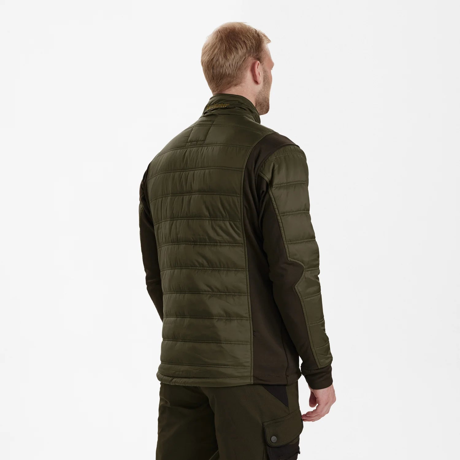 Muflon Zip-In Jacka - Art Green - modell bakifrån