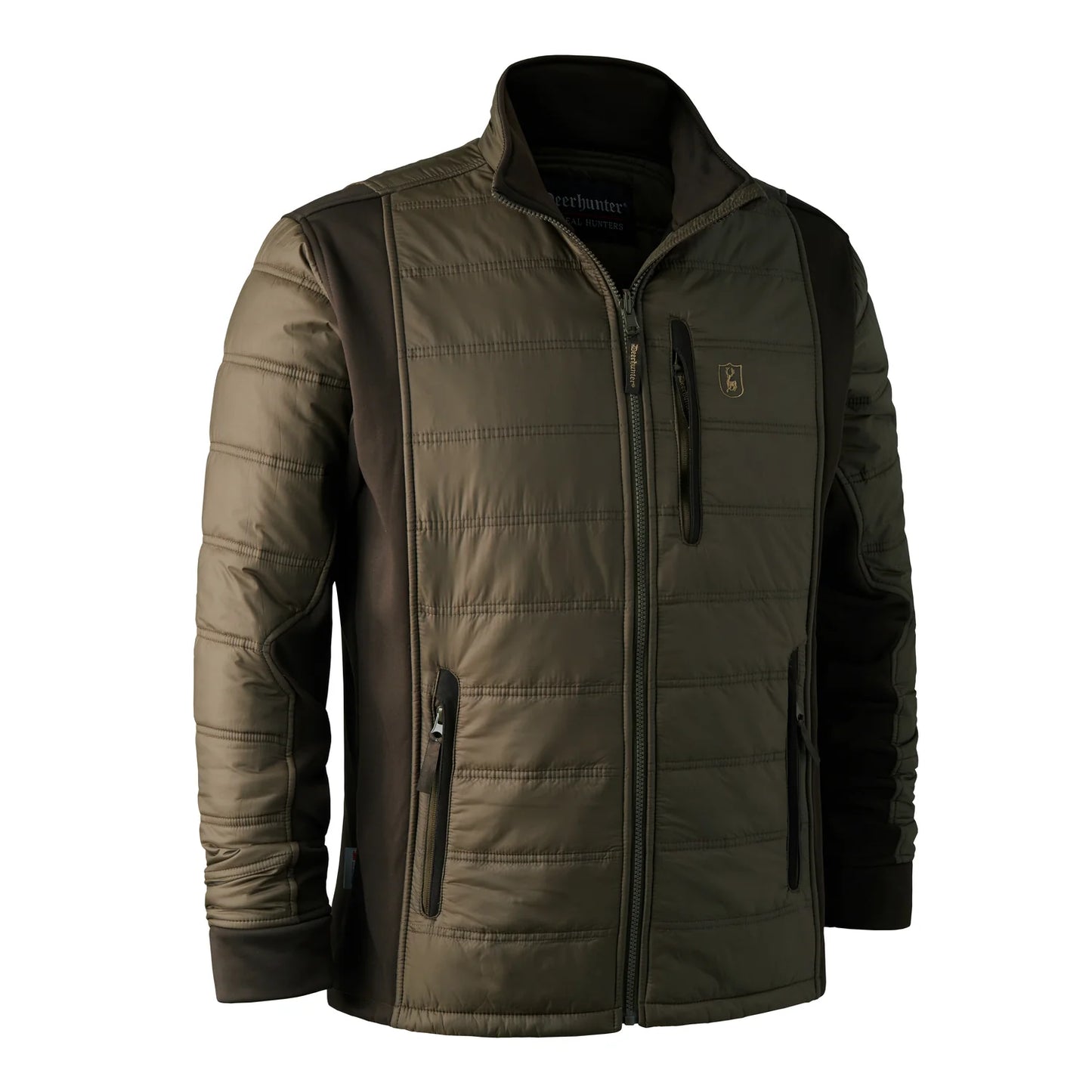 Muflon Zip-In Jacka - Art Green - framifrån