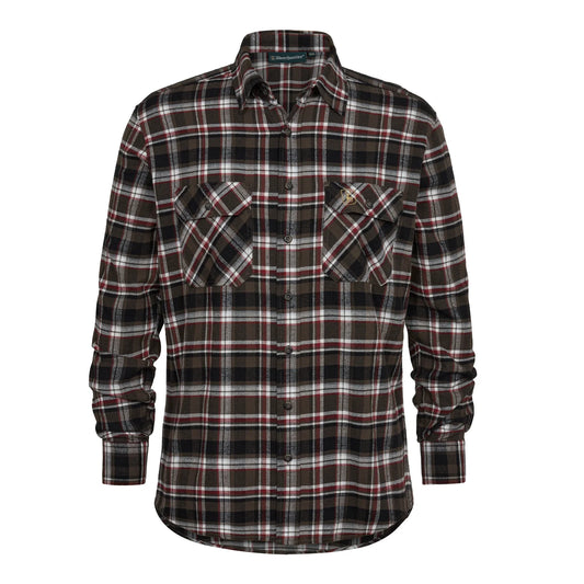 Nathan Skjorta - Brown Check - framifrån