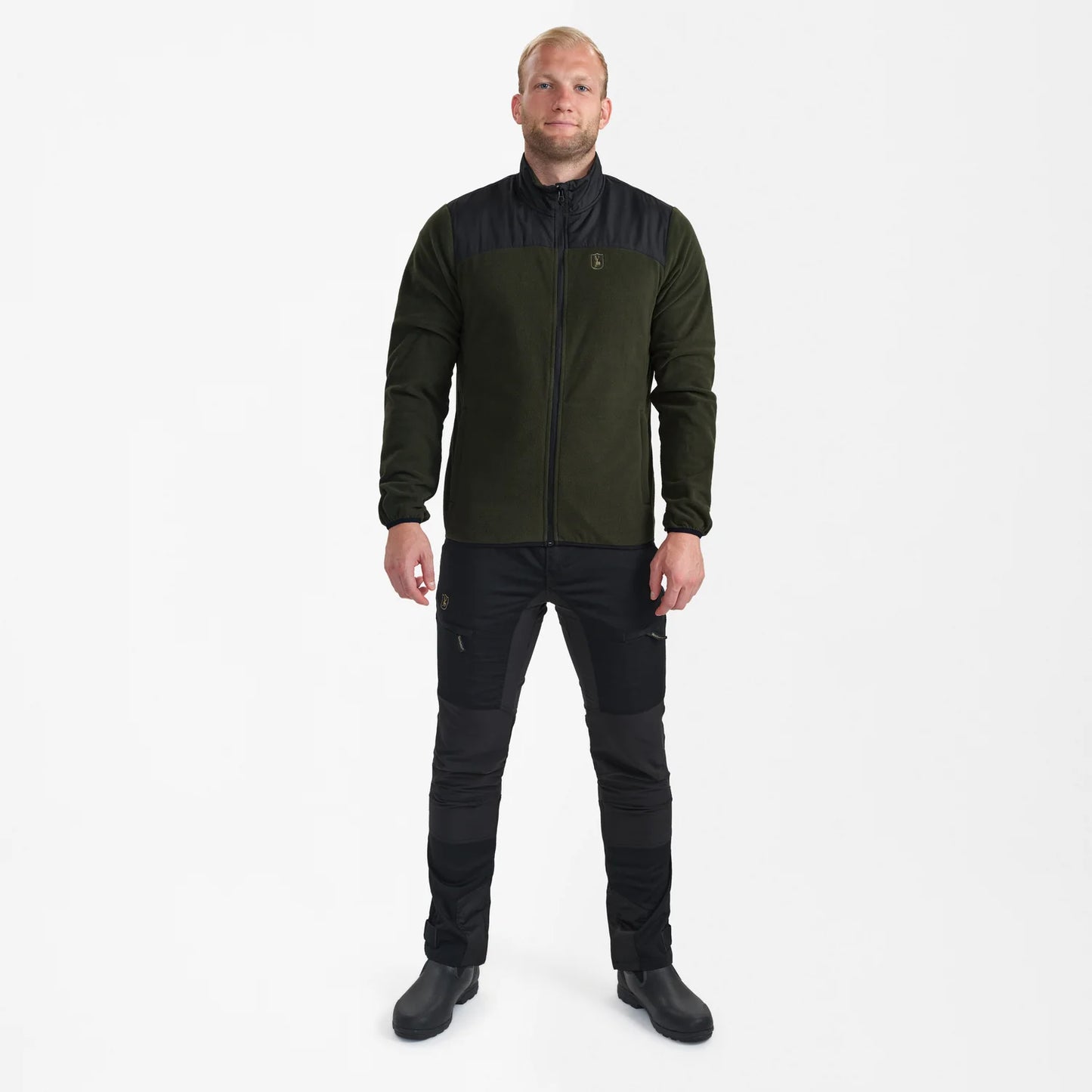 Northward Fleecejacka - Rifle Green - modell framifrån