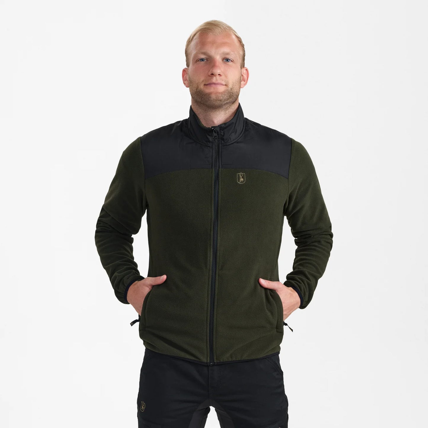 Northward Fleecejacka - Rifle Green - modell framifrån