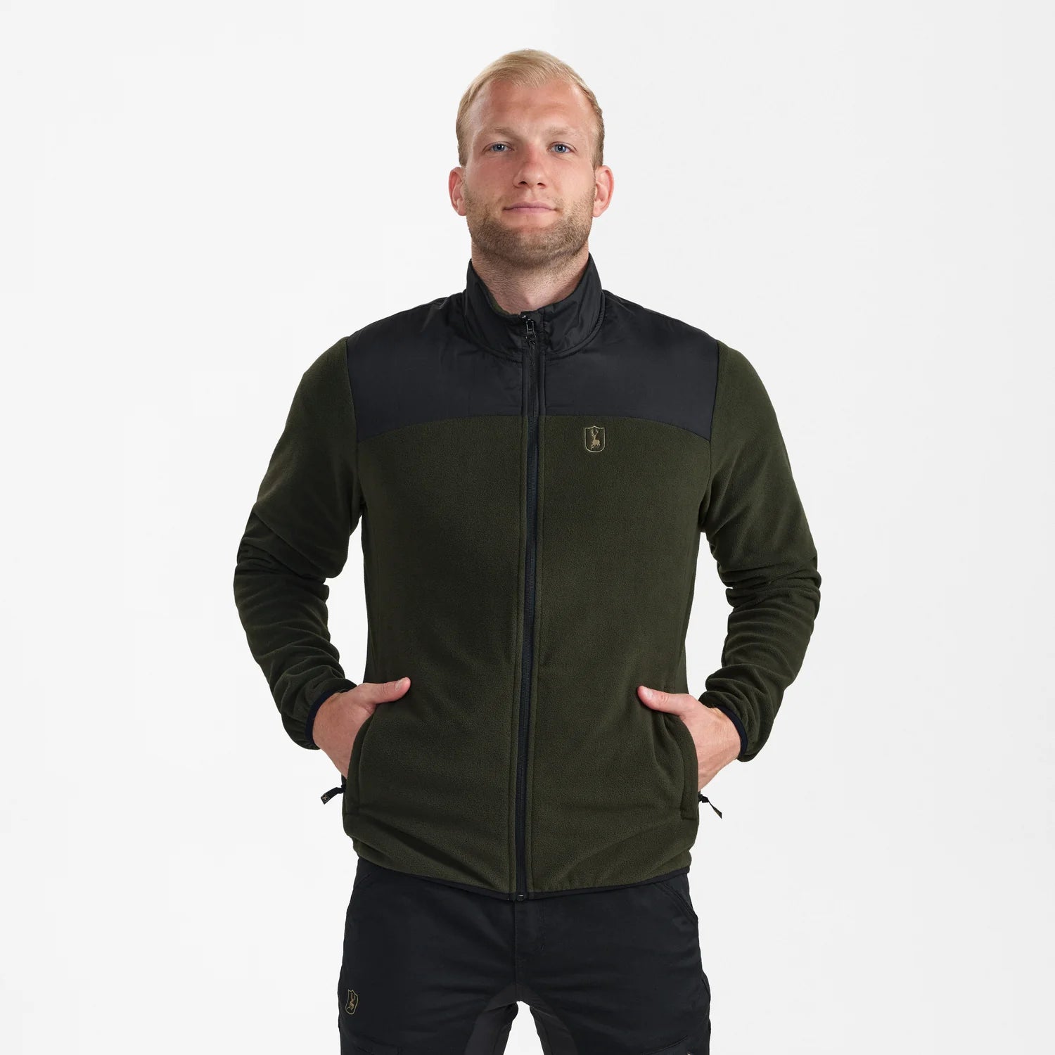 Northward Fleecejacka - Rifle Green - modell framifrån