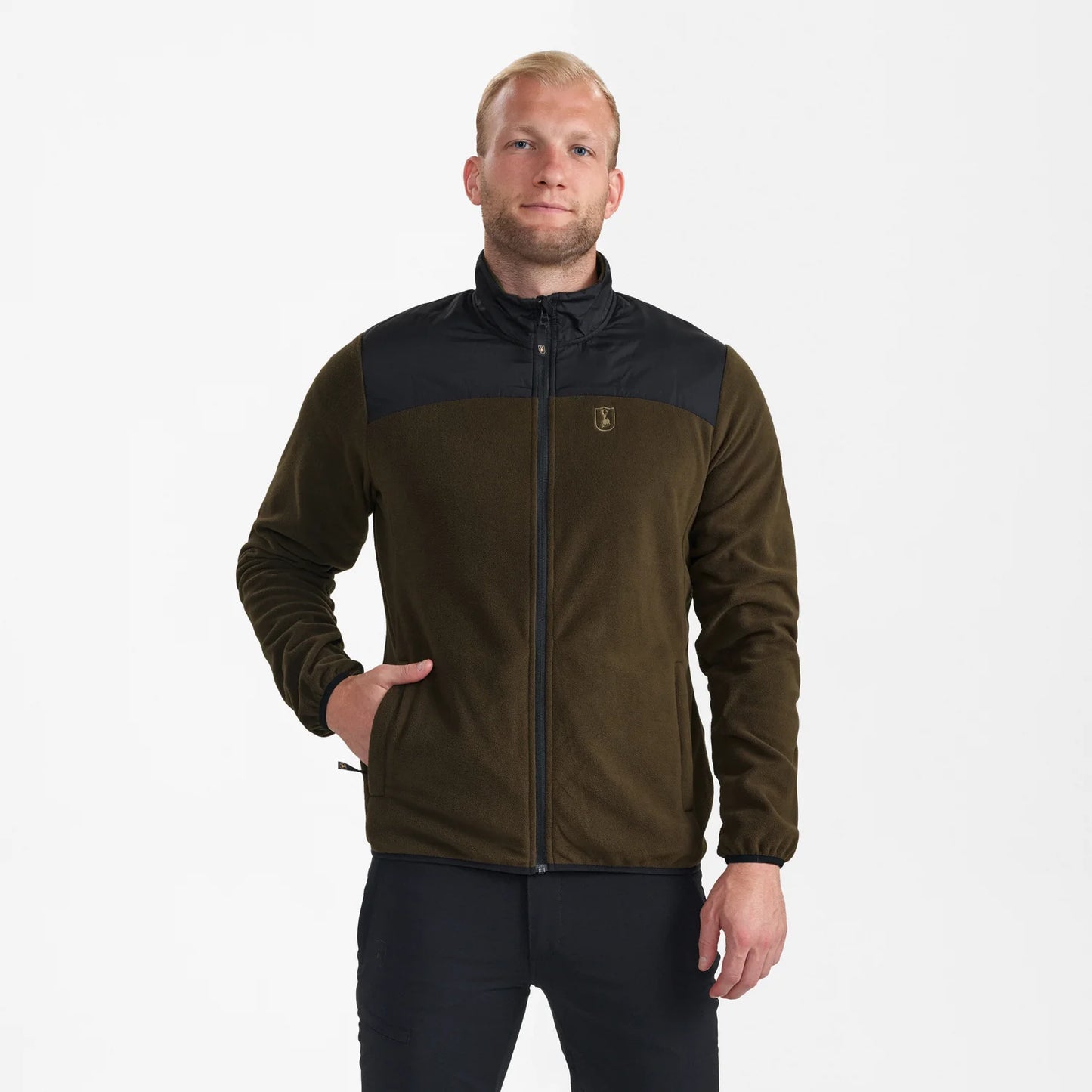 Northward Fleecejacka - Chestnut Brown - modell framifrån
