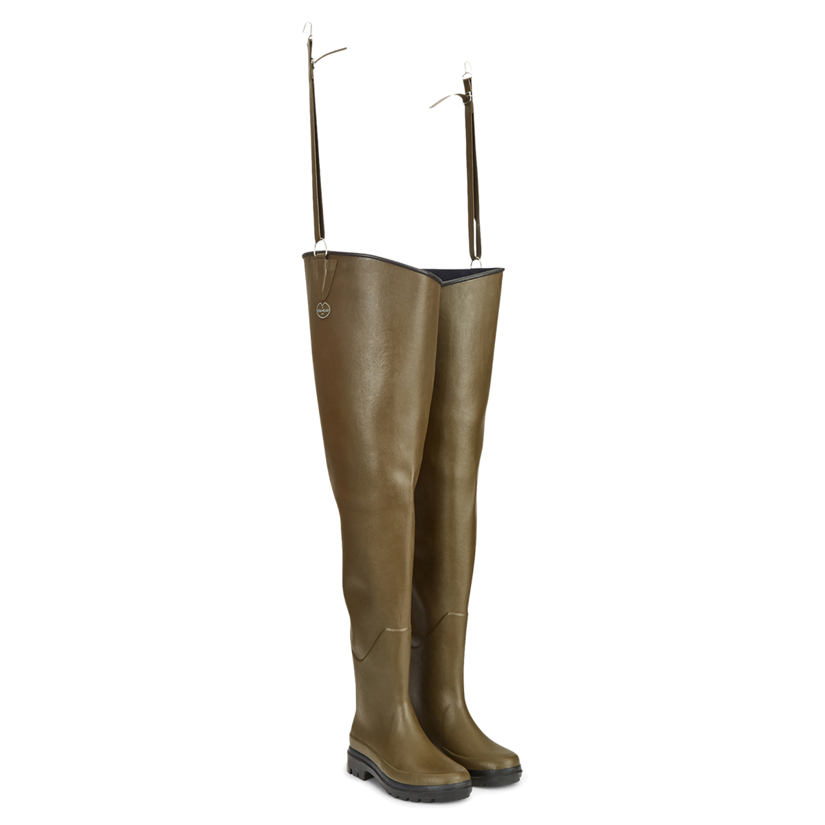 Unisex Delta Limaille Ponti Lined Thigh Boot - Vert Chameau
