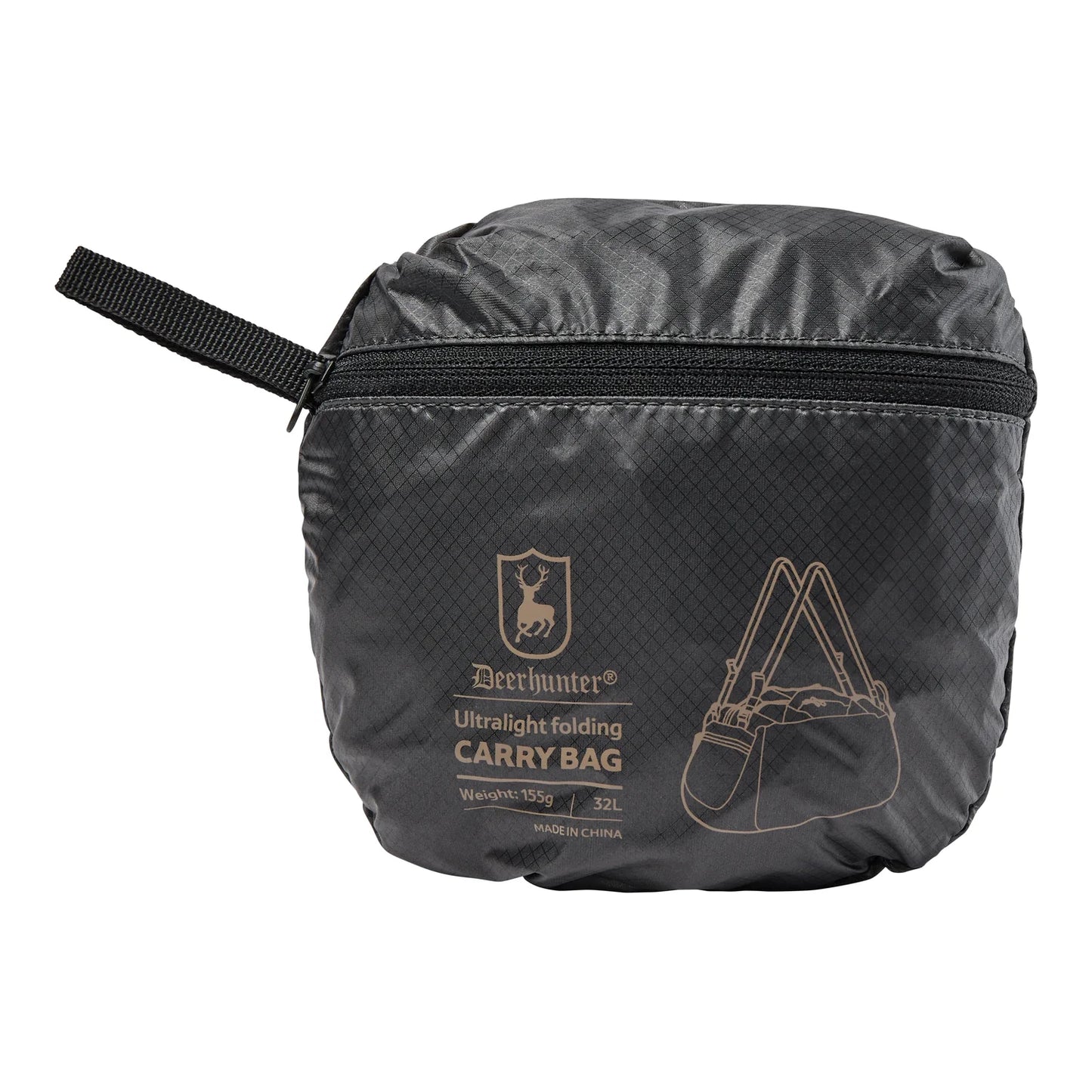 Packable Carry Bag 32L - Black - framifrån