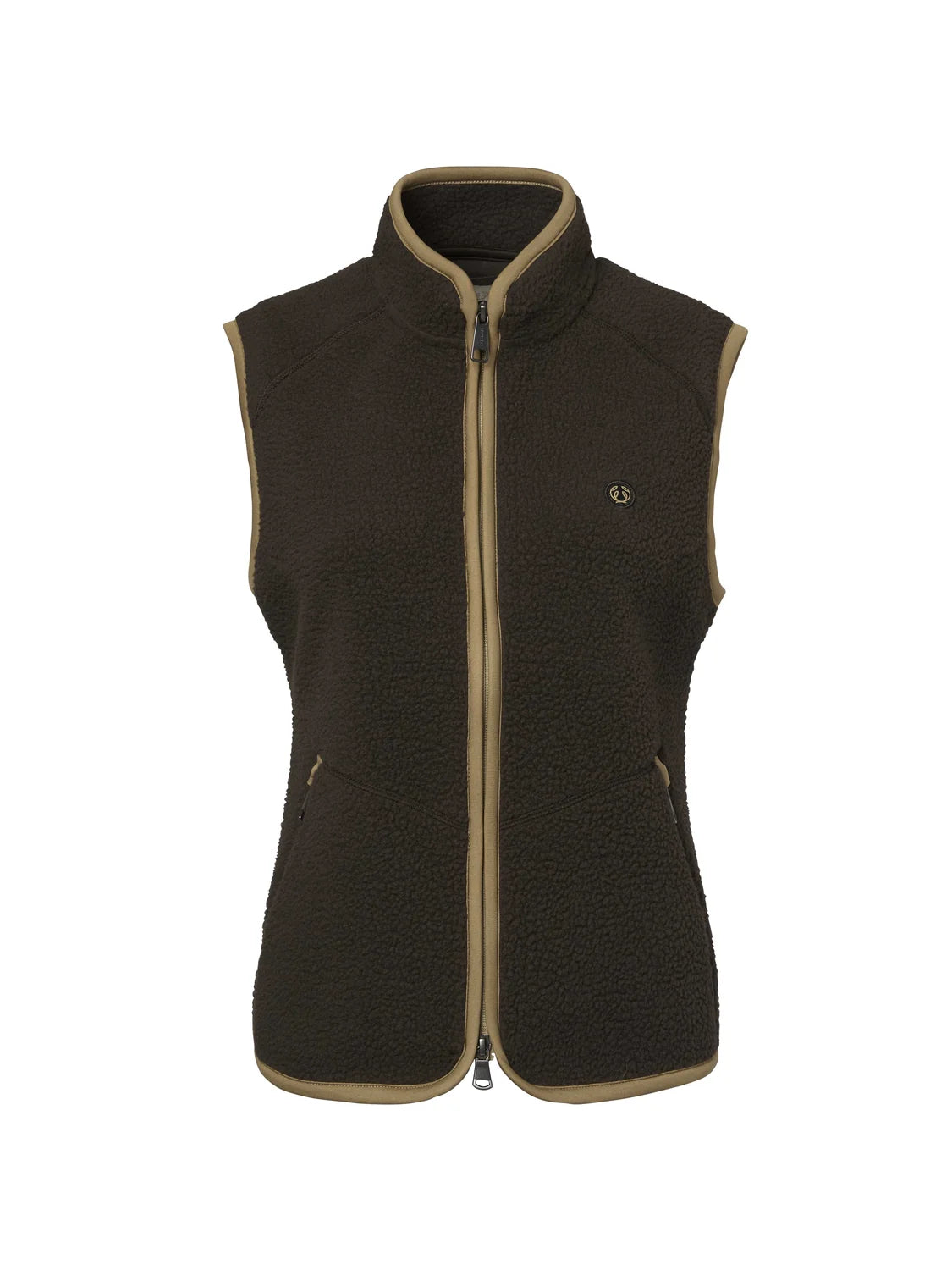 Pax Light Pile Vest Women - Leather Brown - 1