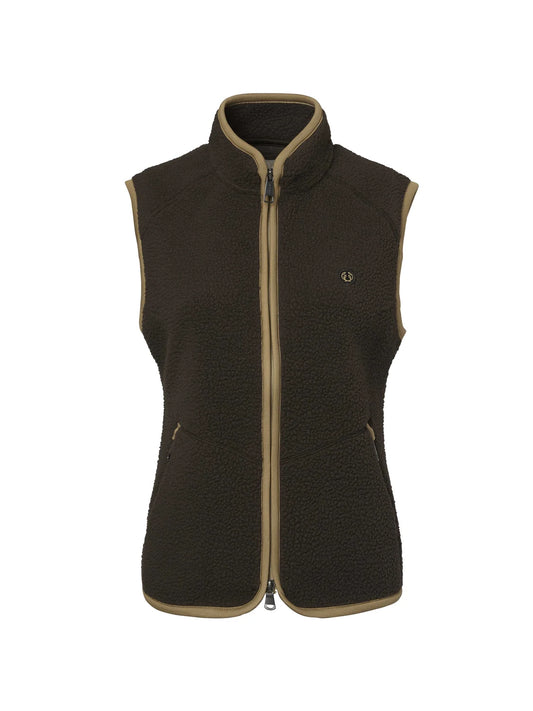 Pax Light Pile Vest Women - Leather Brown - 1