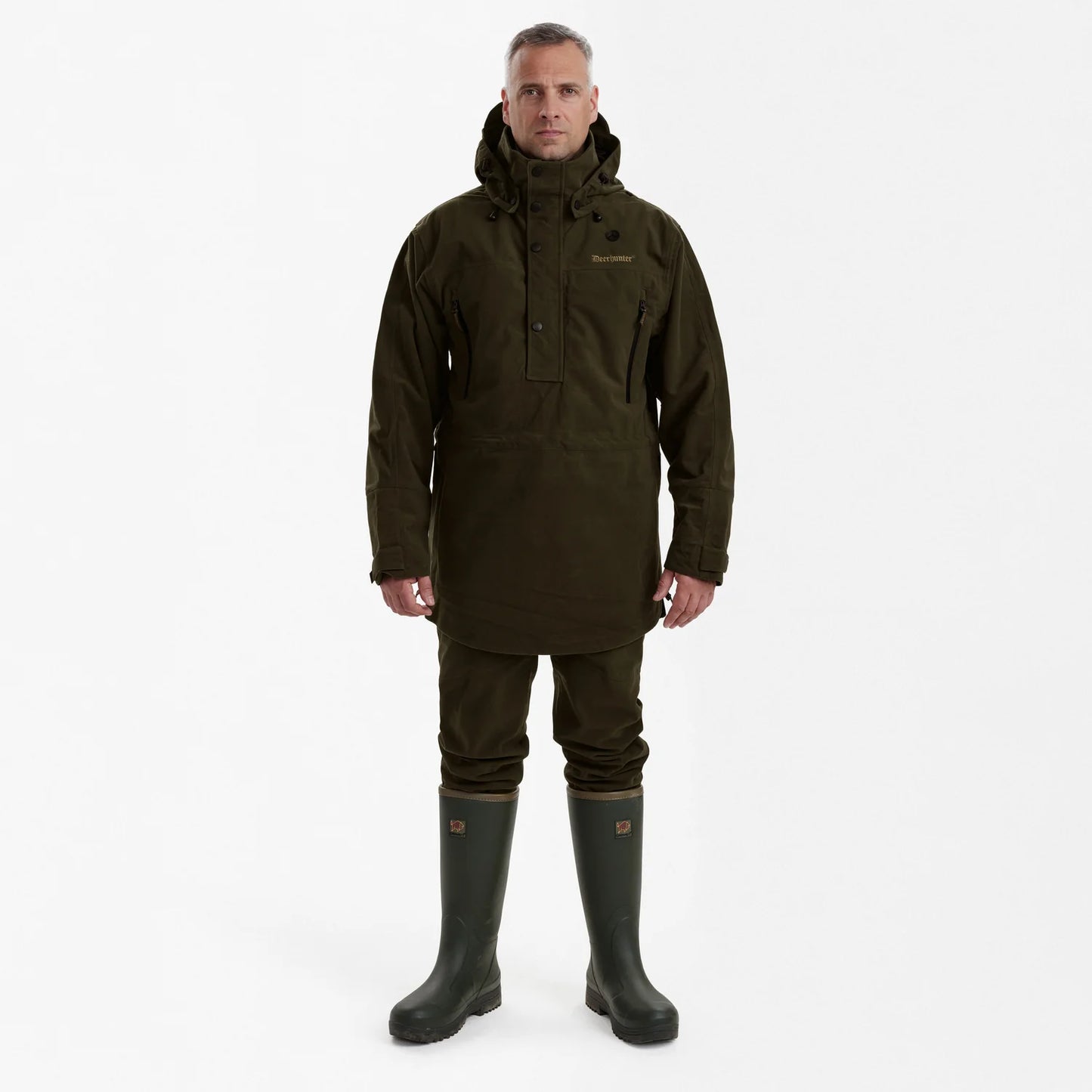 PRO Gamekeeper Anorak - Peat - modell framifrån