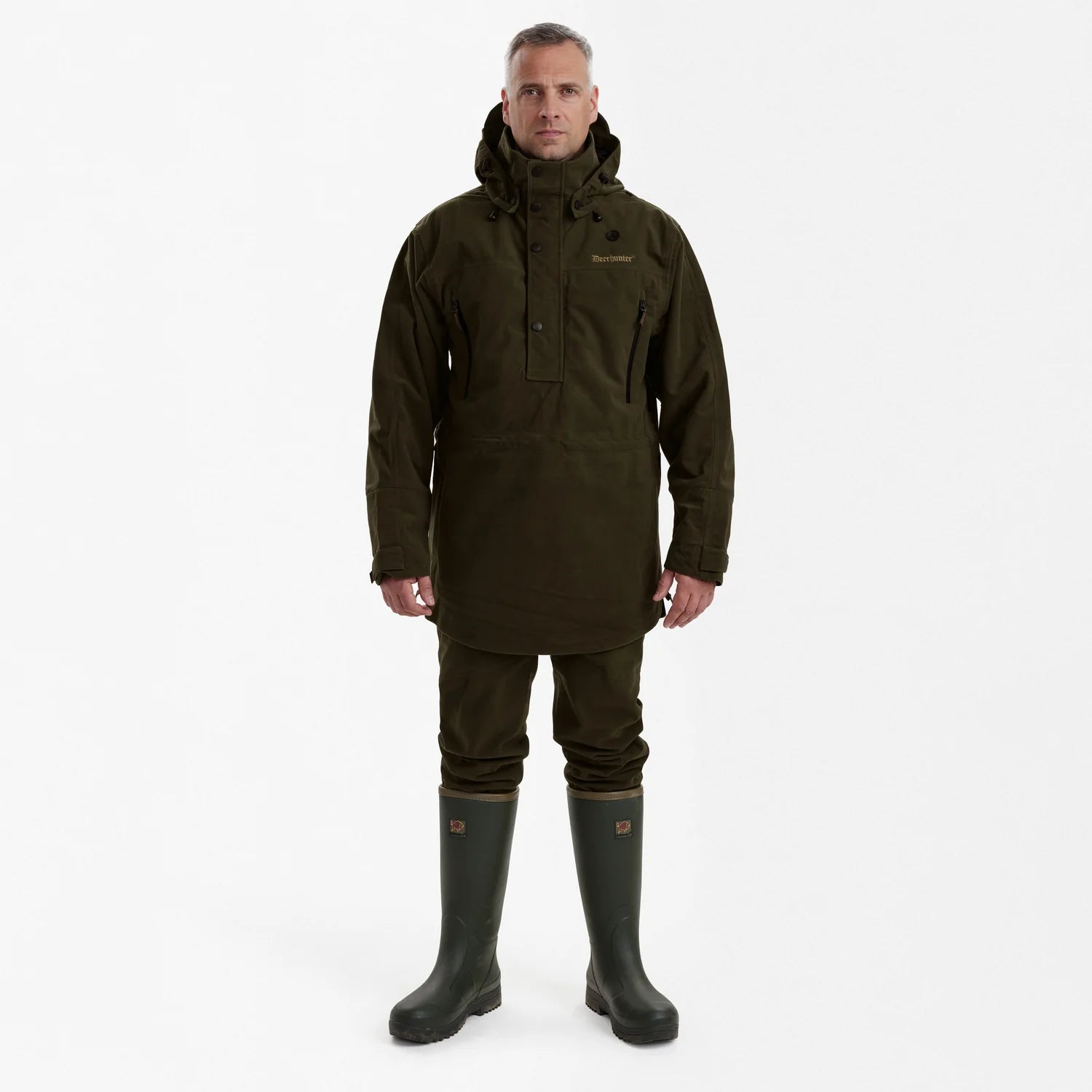 PRO Gamekeeper Anorak - Peat - modell framifrån