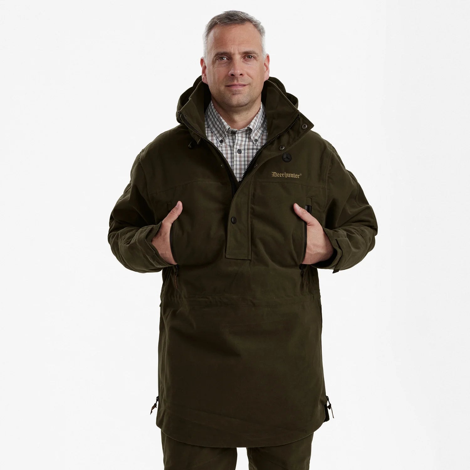 PRO Gamekeeper Anorak - Peat - modell framifrån