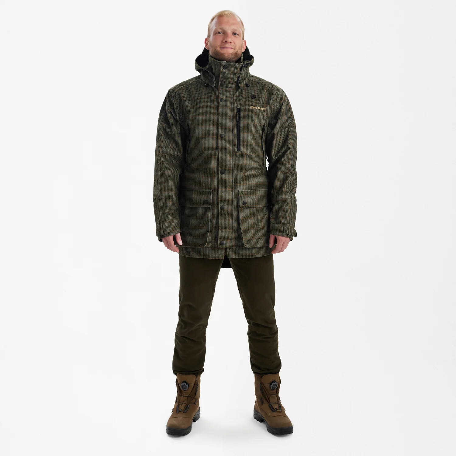 PRO Gamekeeper Jacka - Turf - modell framifrån