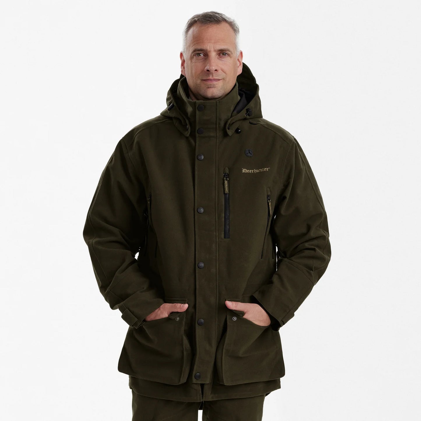 PRO Gamekeeper Jacka - Peat - modell framifrån