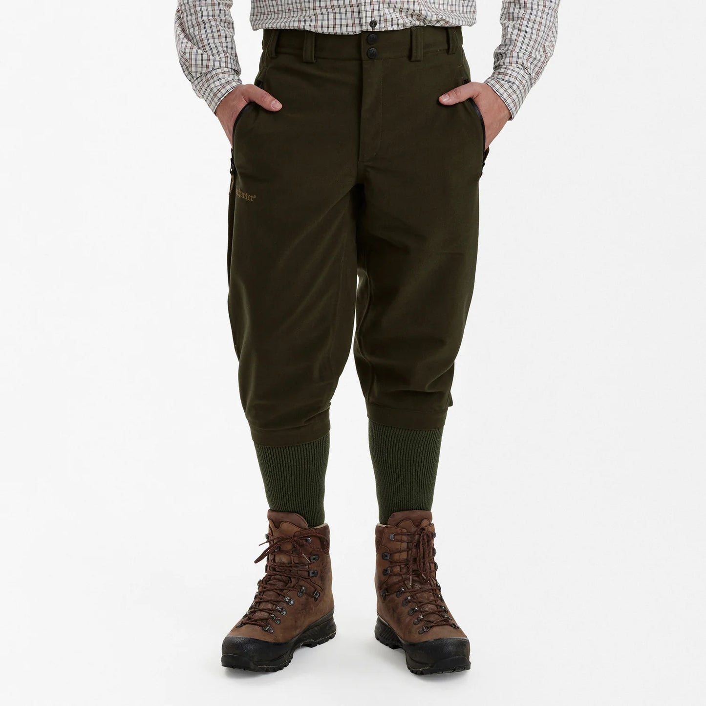 Pro Gamekeeper Knickers - Peat - modell framifrån
