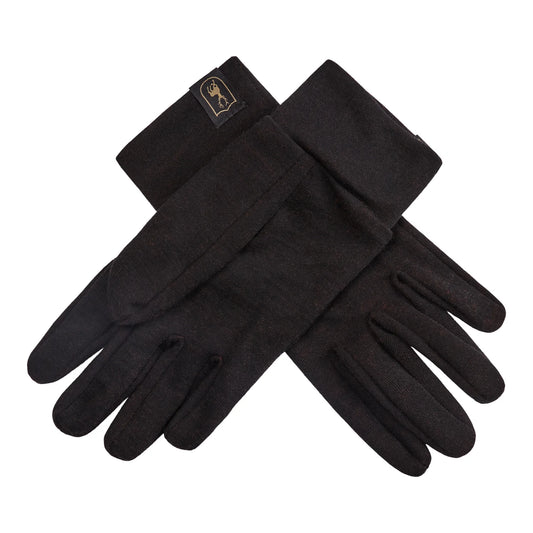 Quinn Merino handskar - Black Oak - bakifrån
