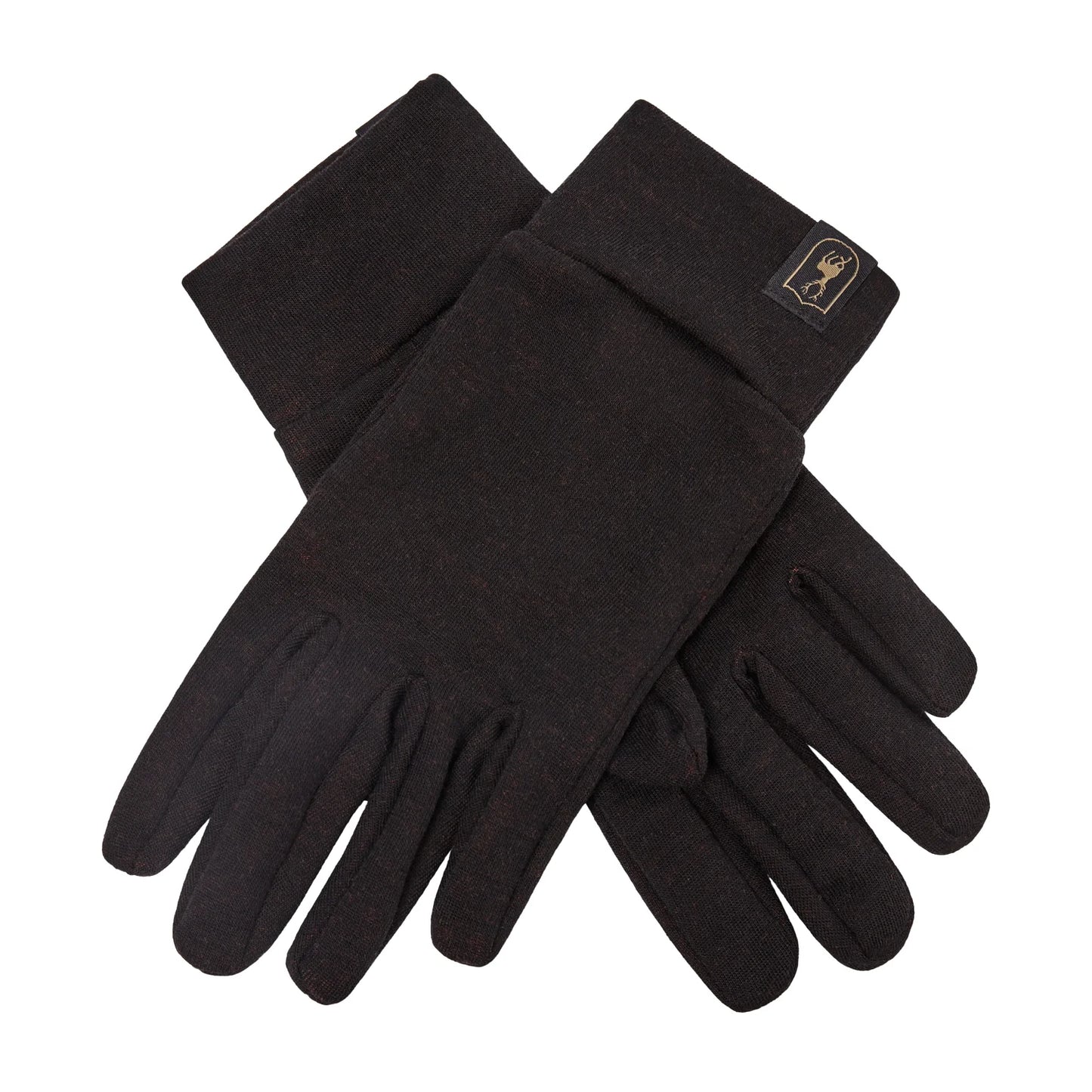 Quinn Merino handskar - Black Oak - framifrån