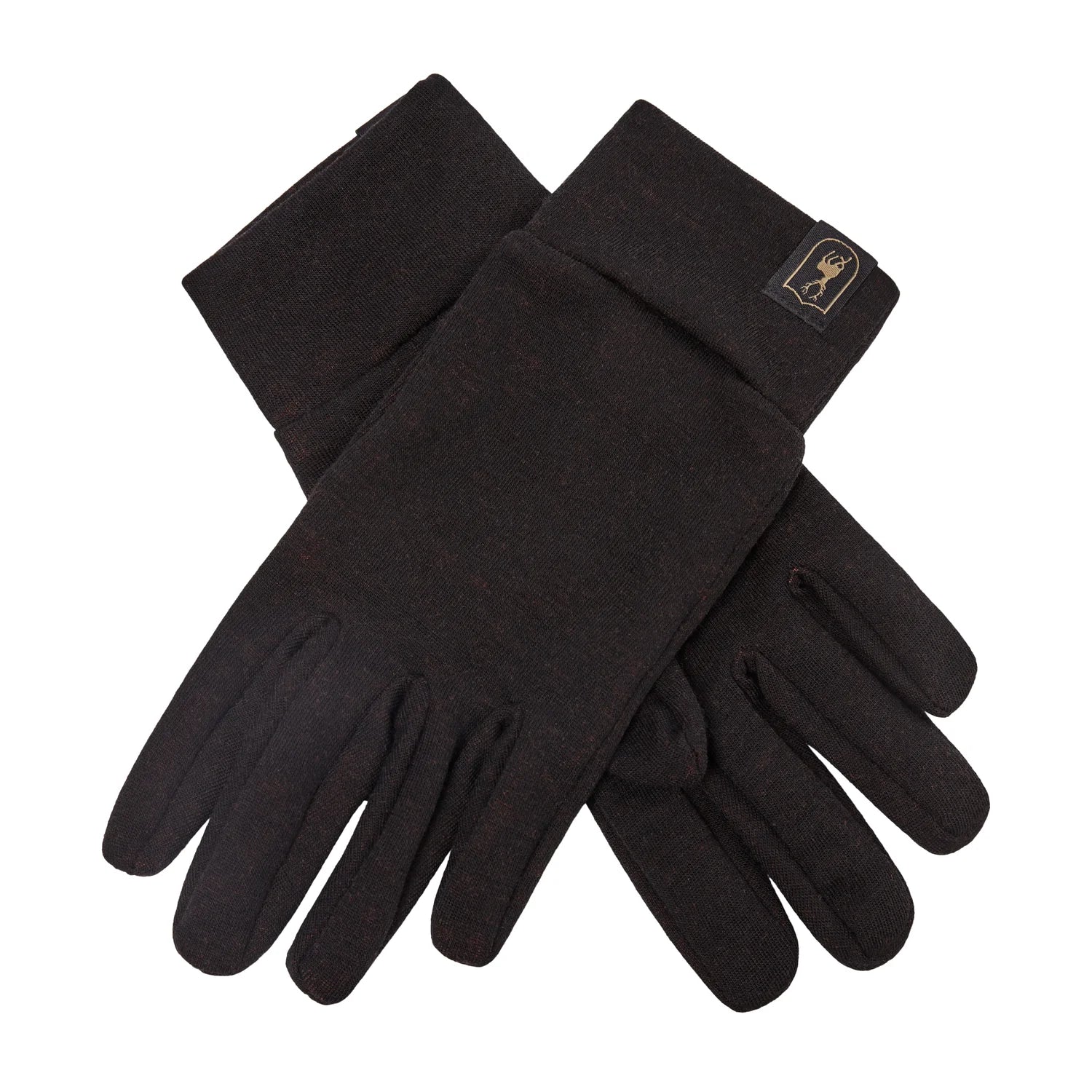 Quinn Merino handskar - Black Oak - framifrån