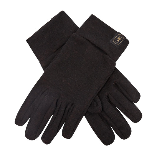 Quinn Merino handskar - Black Oak - framifrån