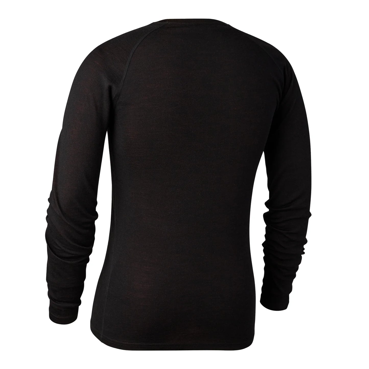 Quinn merinoundertröja - Black Oak - bakifrån