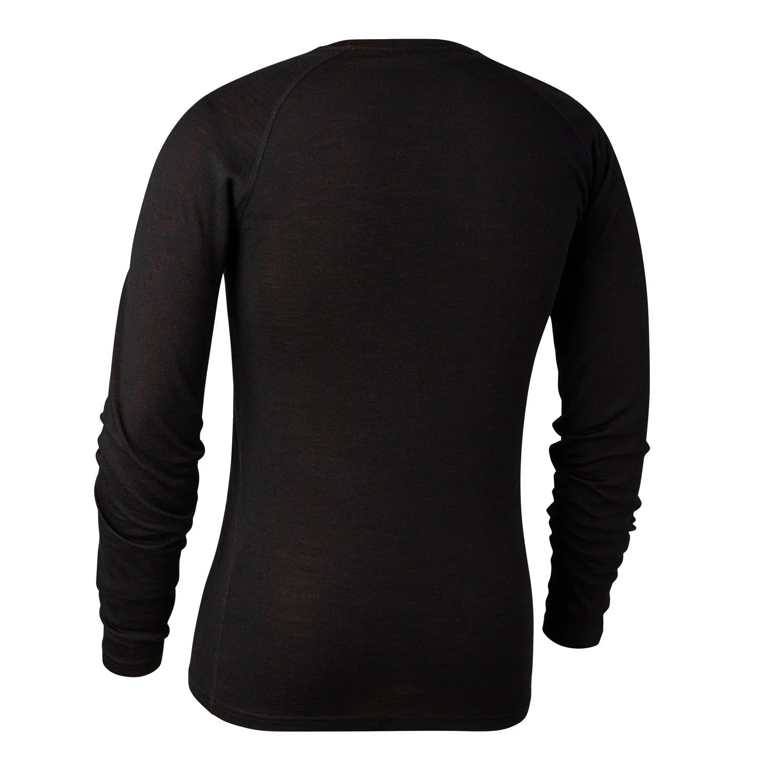 Quinn merinoundertröja - Black Oak - bakifrån