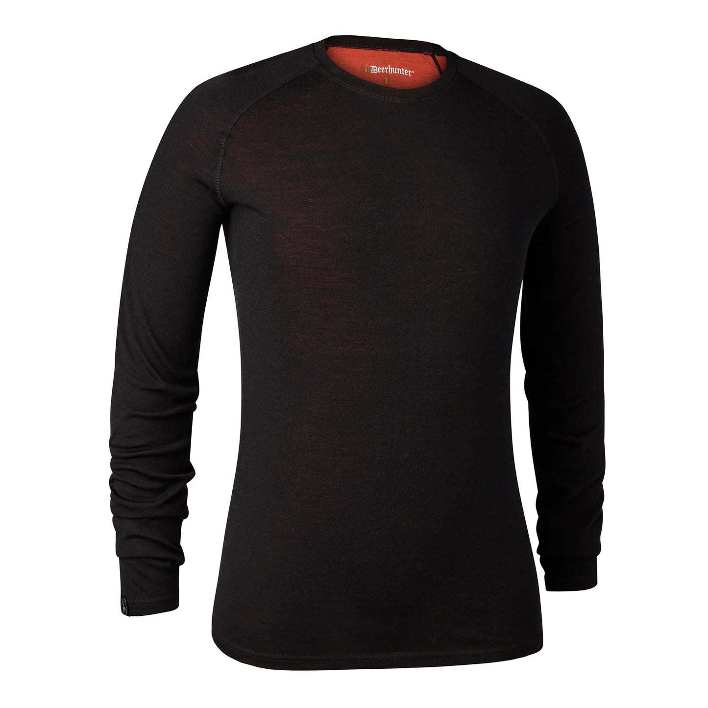 Quinn merinoundertröja - Black Oak - framifrån
