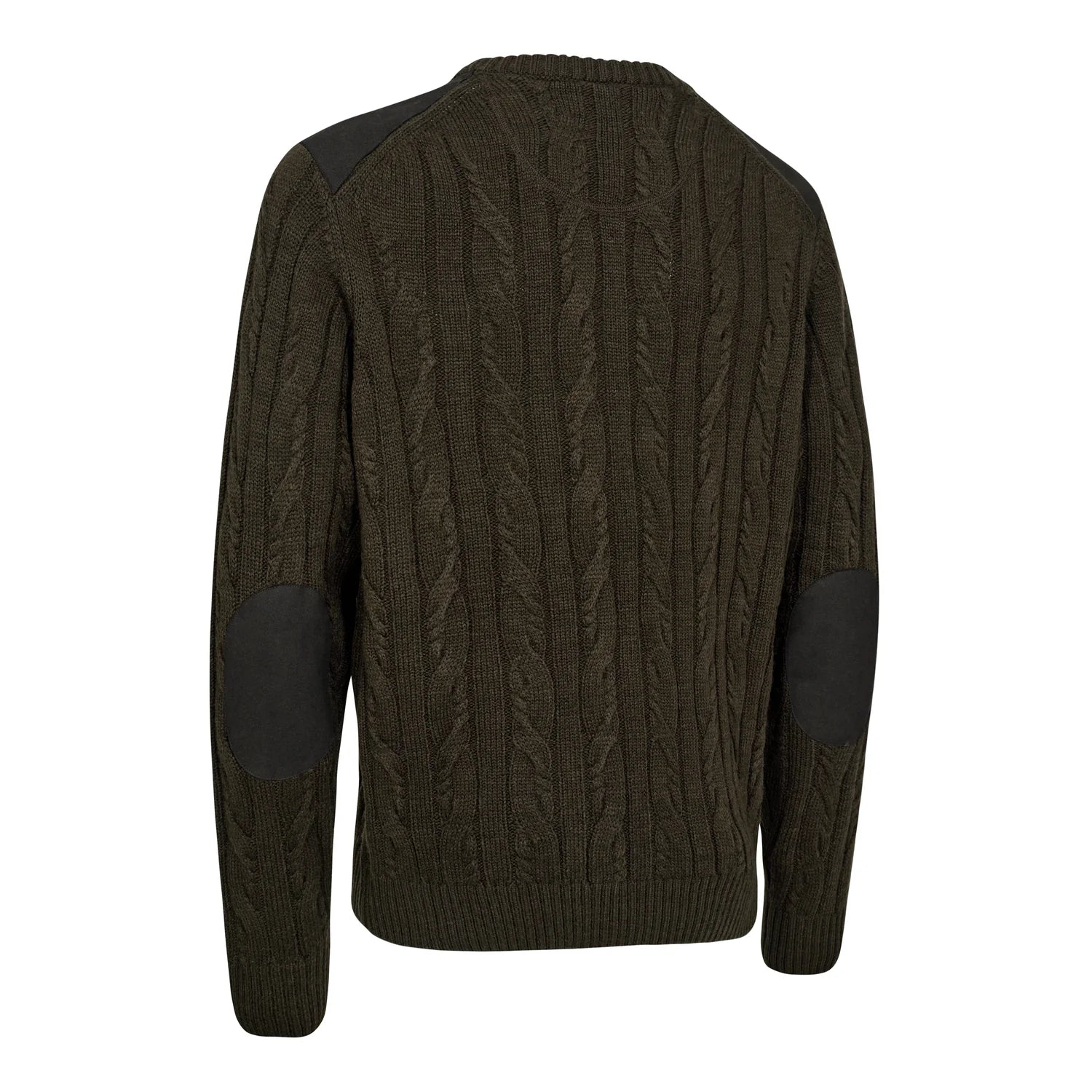 Randall O-neck Stickad Tröja - Art Green - bakifrån