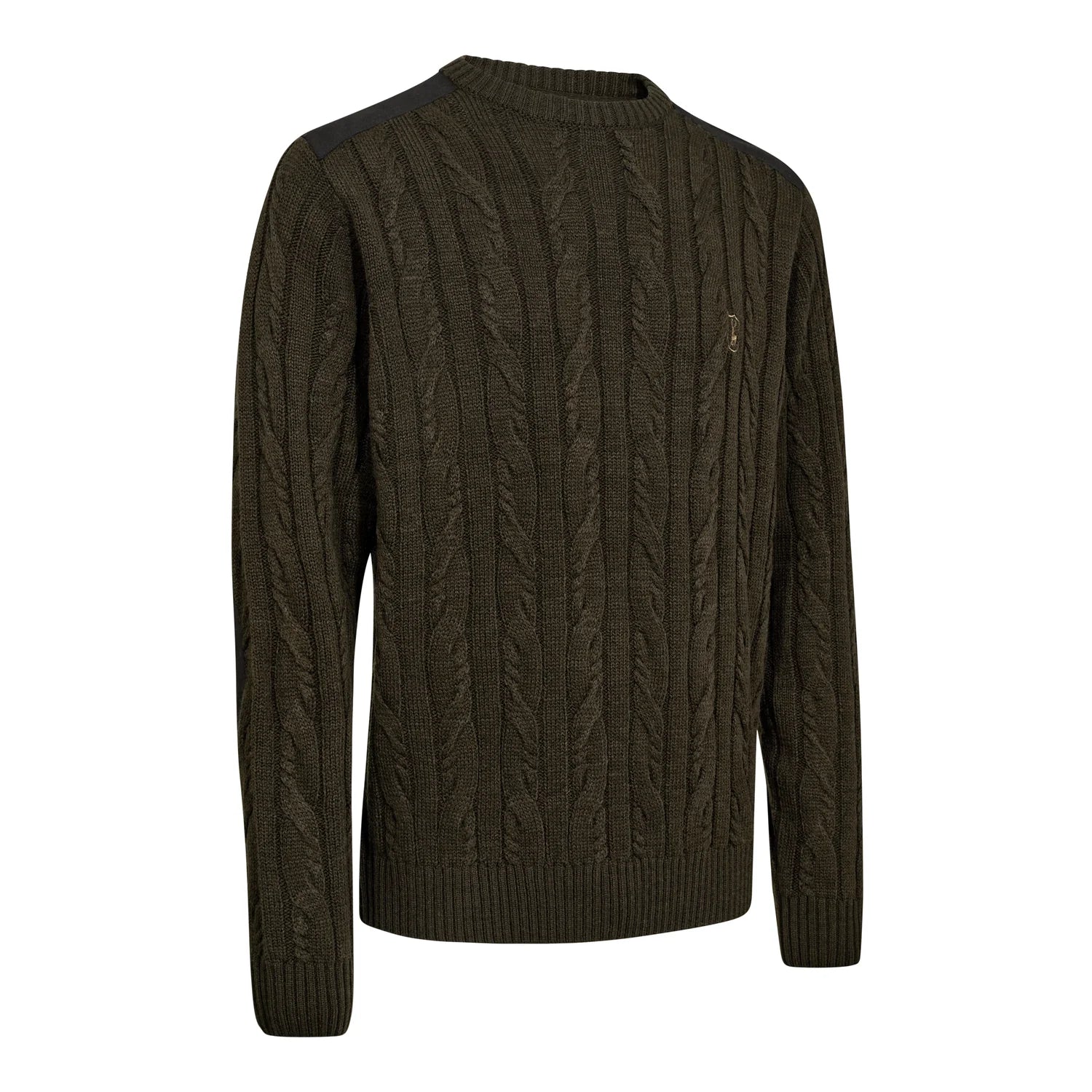 Randall O-neck Stickad Tröja - Art Green - framifrån