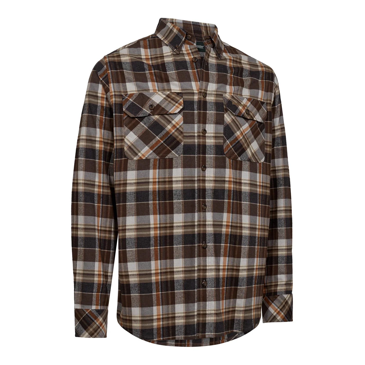 Robert Skjorta - Brown Check - framifrån