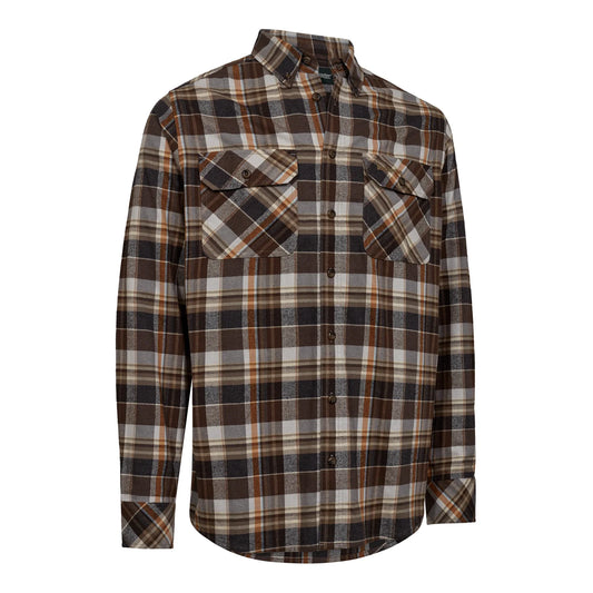 Robert Skjorta - Brown Check - framifrån