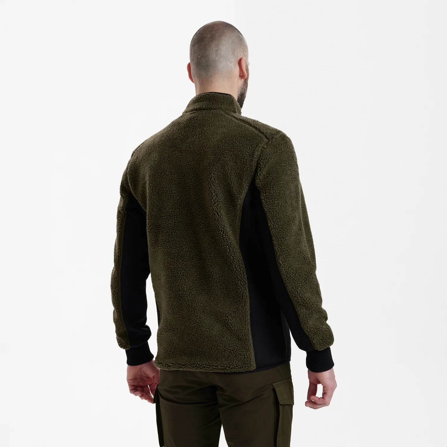 Rogaland Fiberpäls Jacka - Adventure Green - modell bakifrån