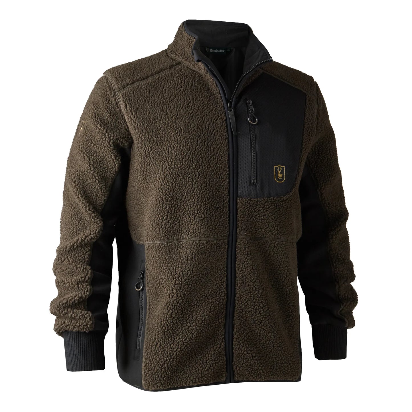 Rogaland Fiberpäls Jacka - Chocolate Brown - framifrån