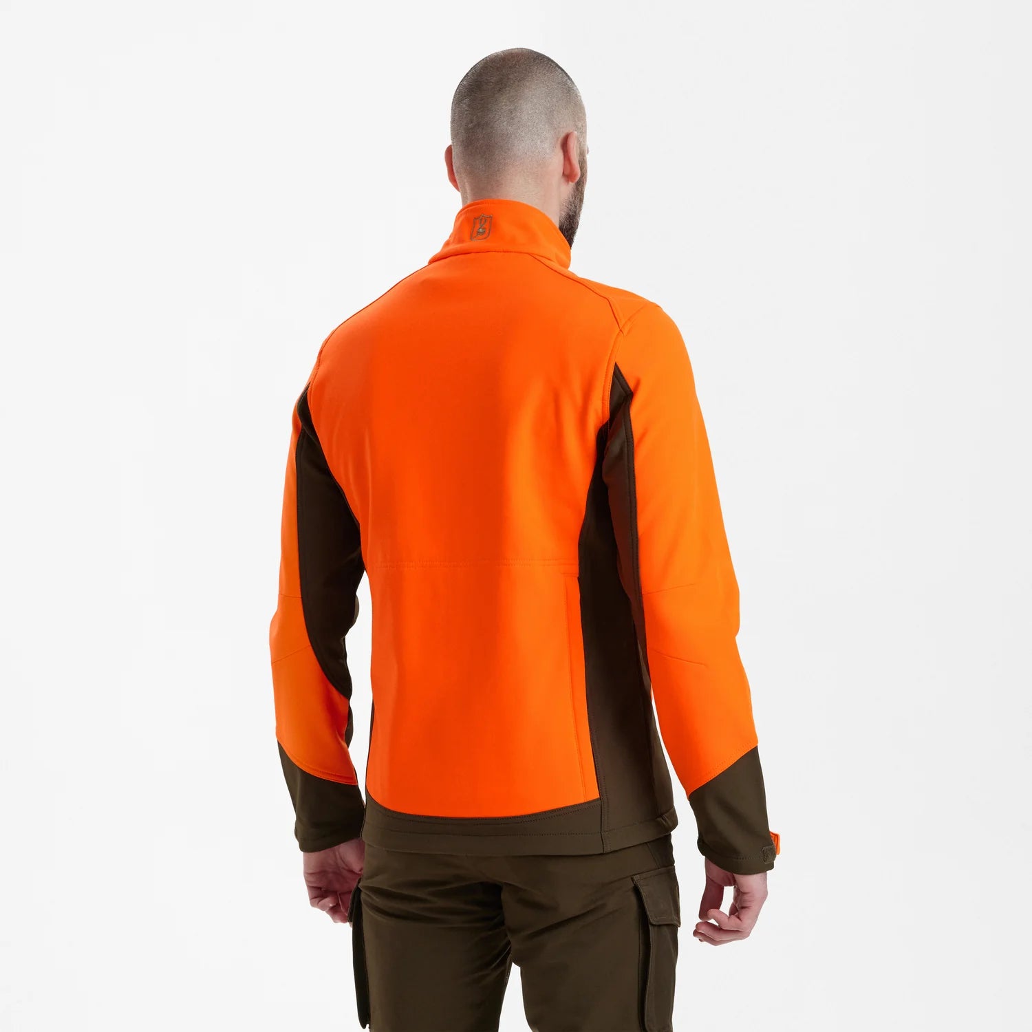 Rogaland Softshell Jacka - Orange - modell bakifrån